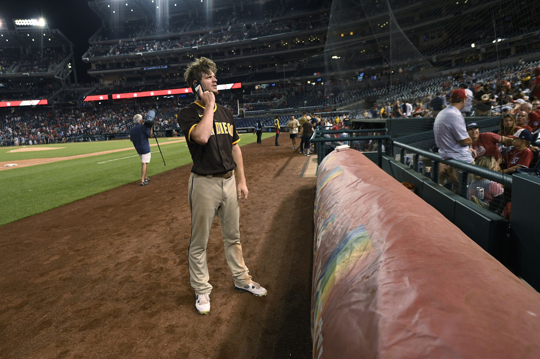 Padres Nationals Baseball